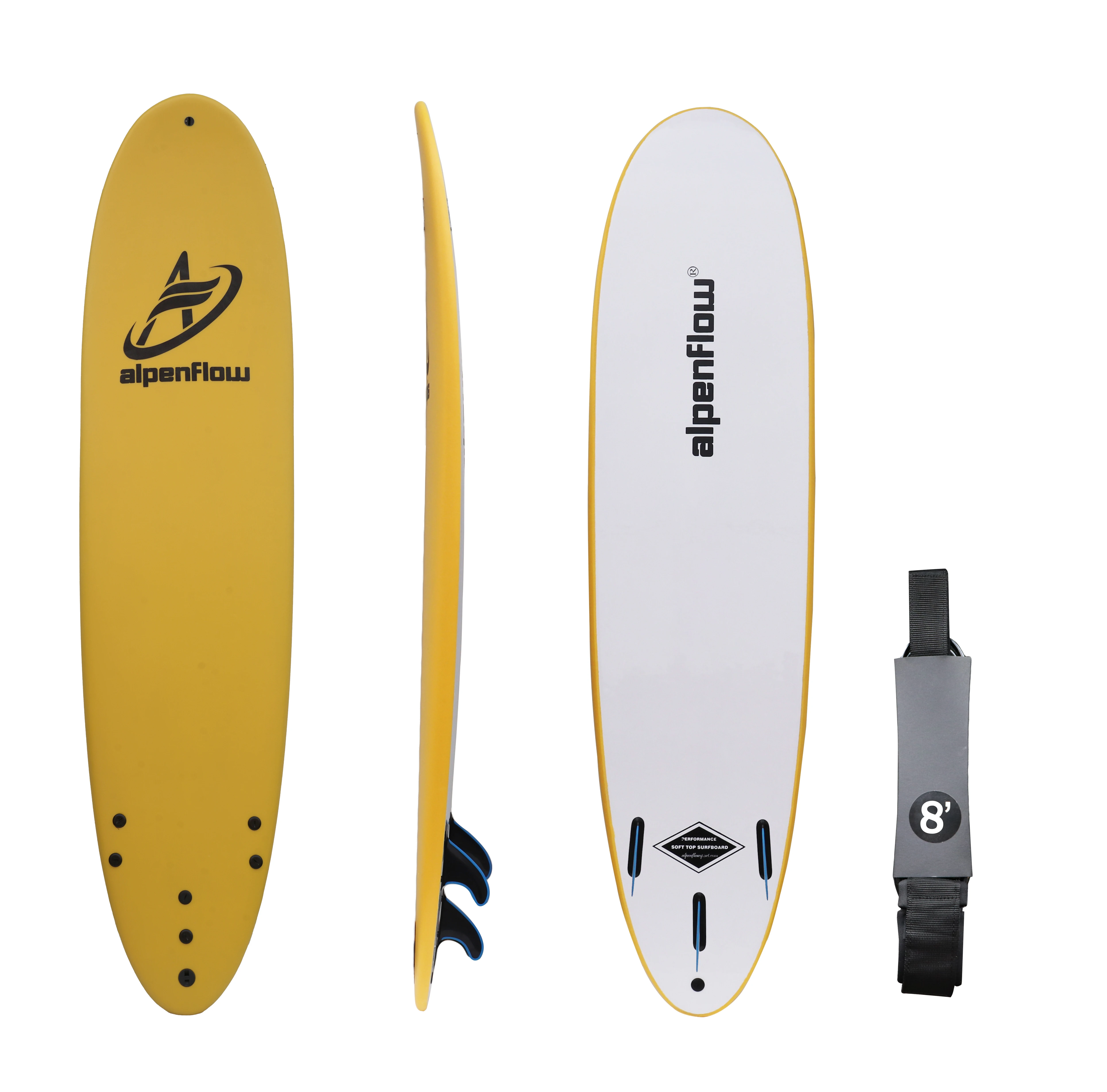 

Alpenflow 7' Softboard Top Foam Beginner Surf Longboard Surfboard