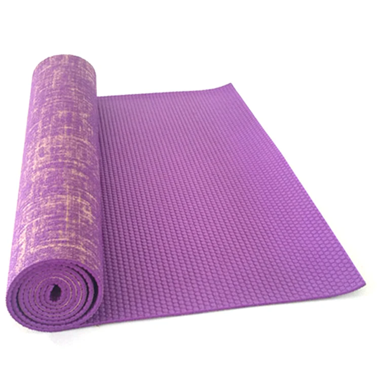 

Factory Direct Sales Custom Eco Friendly Non-slip Jute PVC Yoga Mat, Picture shows