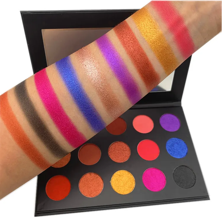 

High quality matte shimmer glitter eyeshadow palette