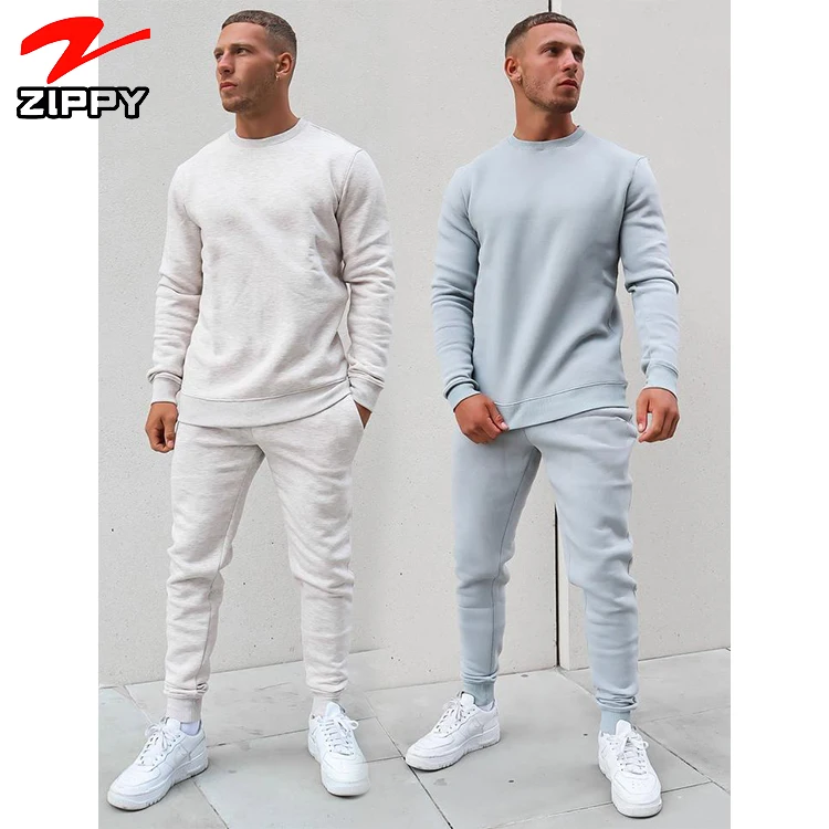 

Men s cotton sweatsuit sets bulk slim fit tracksuit wholesale blank sweat suits men jogger track suit plain, Customized colors