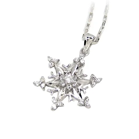 

silver charms luck good christmas 2022 long necklace pendants snowflake