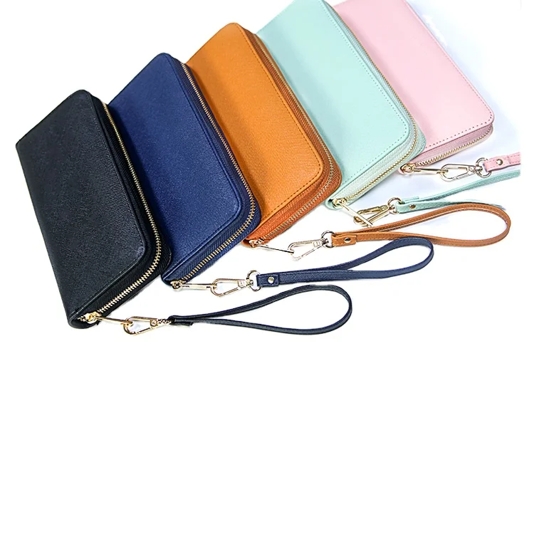 

New Arrival Korean Version of the Ladies Wallet Long Zipper Multifunctional Mass Wallet Clutch Factory Direct, Customized color