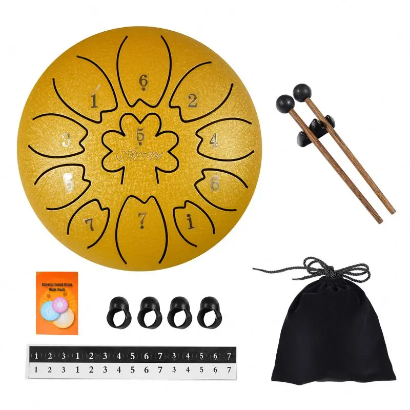 

Steel Tongue Drum Guda Tongue Drum Freezbee With Drum Mallets