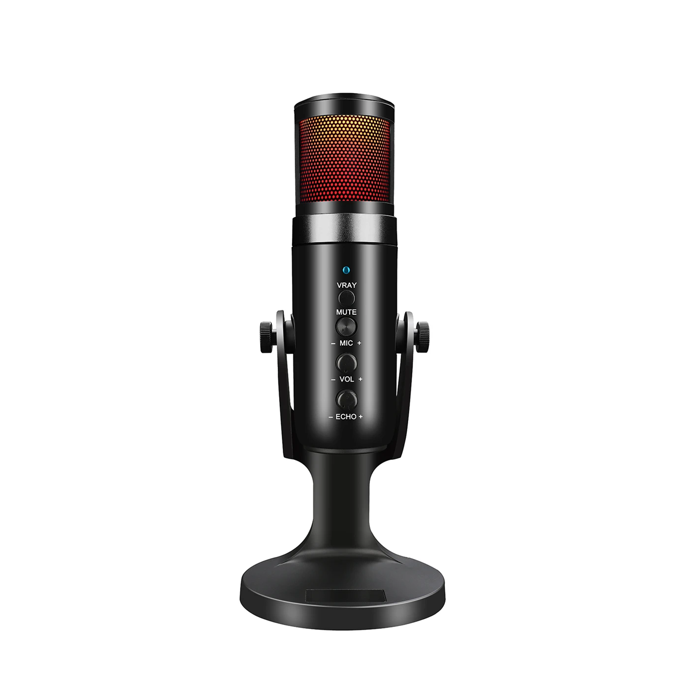 

New USB RGB Boom Studio Condenser Condensor Microphone Set For Radio Pc Recording Youtube Streaming Podcast