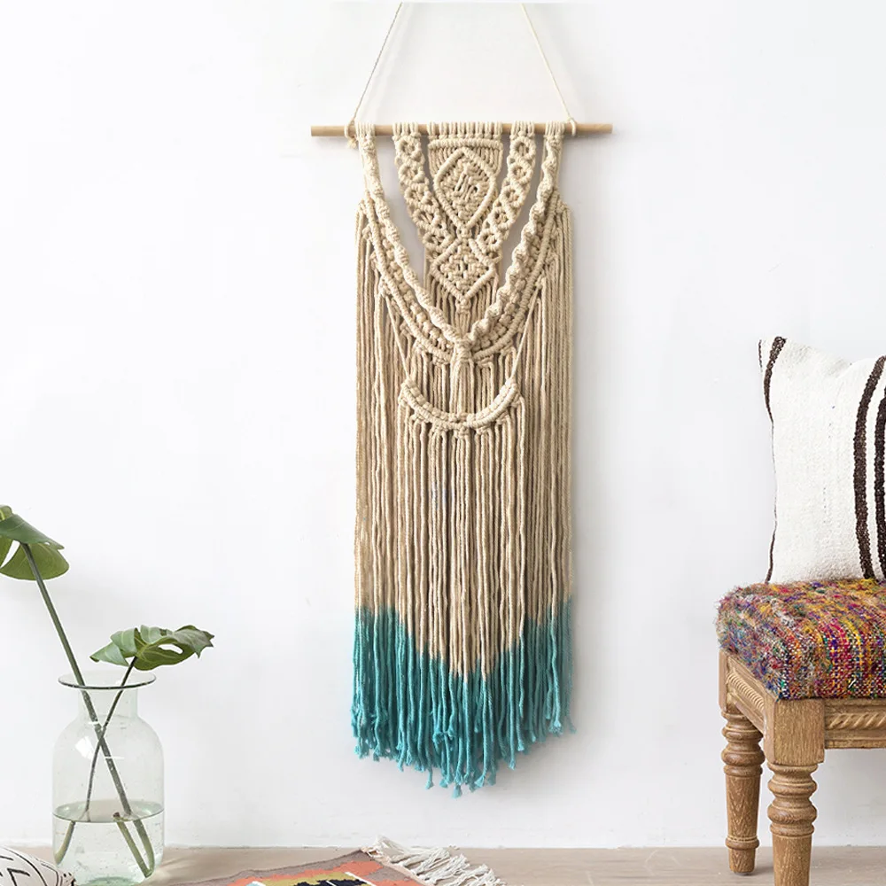 

Wholesale Hand Made Cotton Wll Hanging Woven Boho Decor Art Wall Tapestry