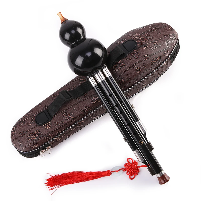 

China ethnic musical Resin black hulusi