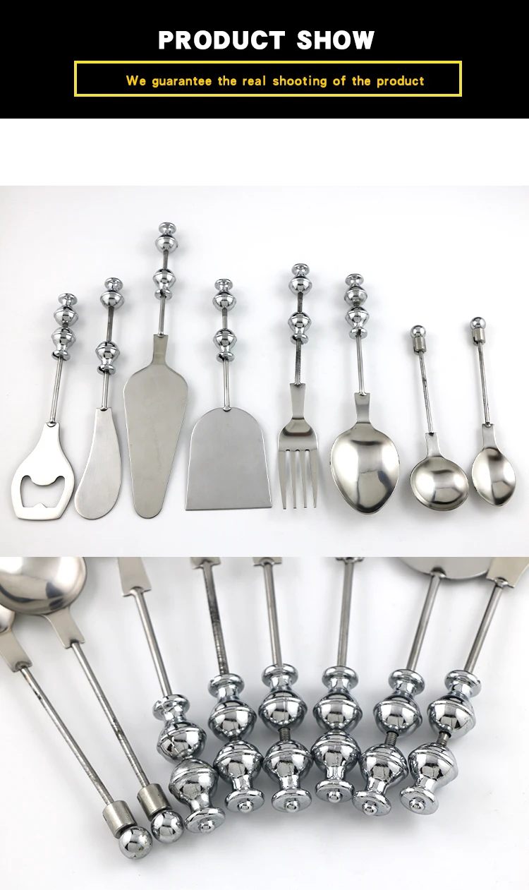 Stock Add A Bead Cutlery Flatware Set Decor Spoons Forks Dinnerware