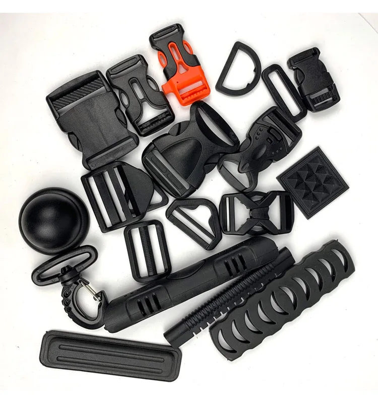Wholesale Different Size Black Bag Belt Buckles Black Adjuster Release