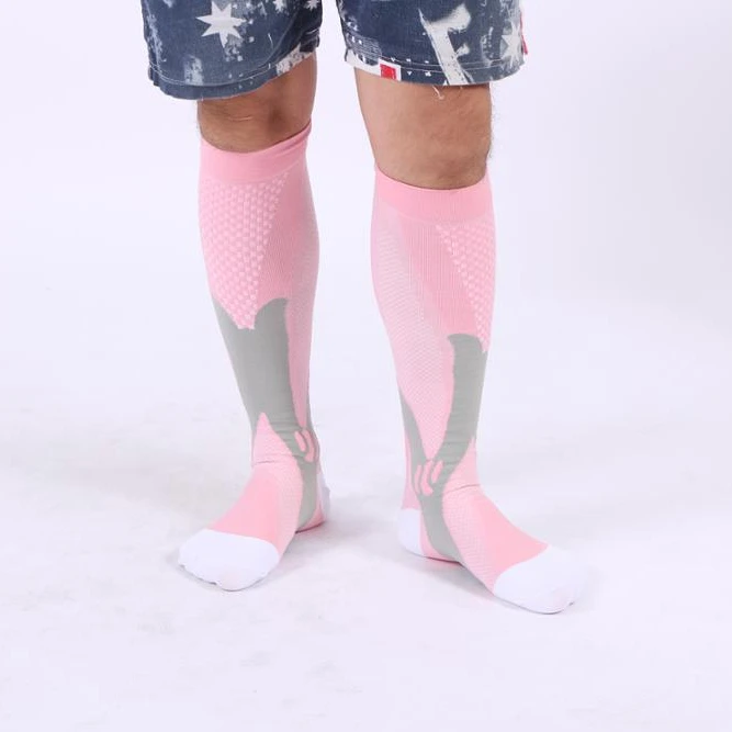 

cheap Customized Compression Long Cotton Socks woman And Mens compression Socks Logo 100% Cotton Spandex