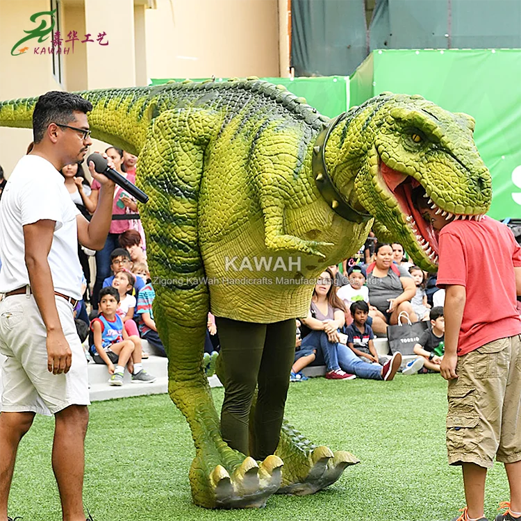 

Stage Show Man Control T-Rex Animatronic Dinosaur Costume Customized on Sale