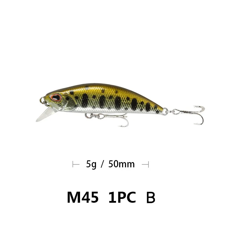 

5g 5.5cm sink minnow artificial hard fishing lures 2021 wholesale hot selling Suitable for all water layers fishing lures bait, 30 colors