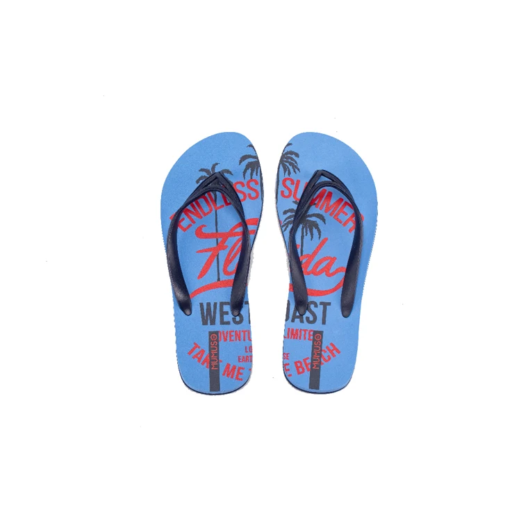 

Customized new rubber beach slippers fashion digital printing surf flip-flops ladies flip flops
