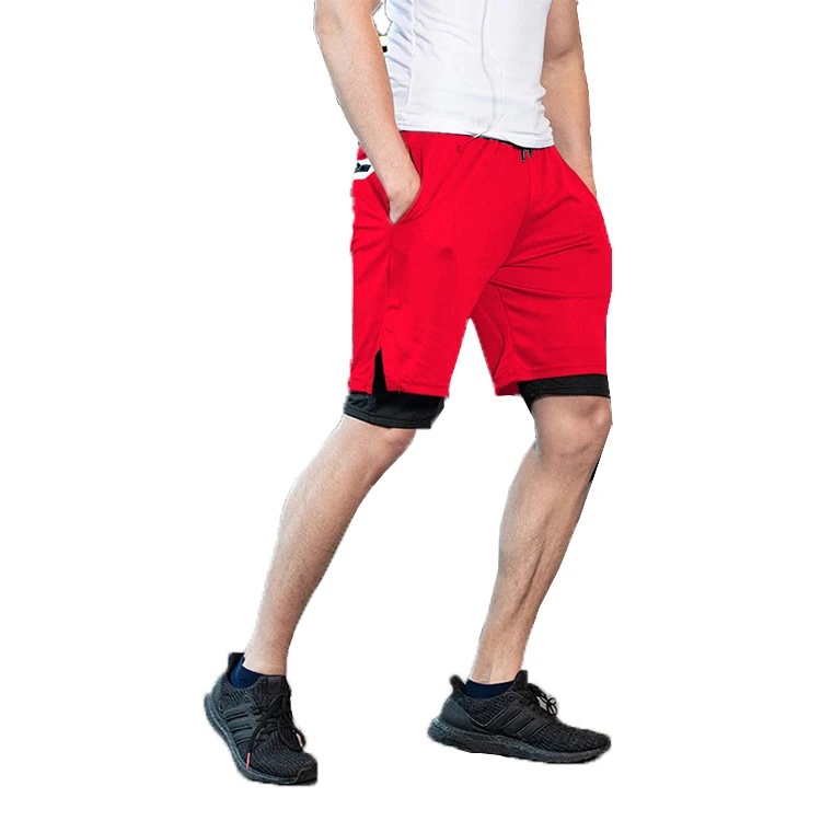

BaiSheng 2021 New Arrival Two Color Tone mens Running Shorts For Man Men's Shorts
