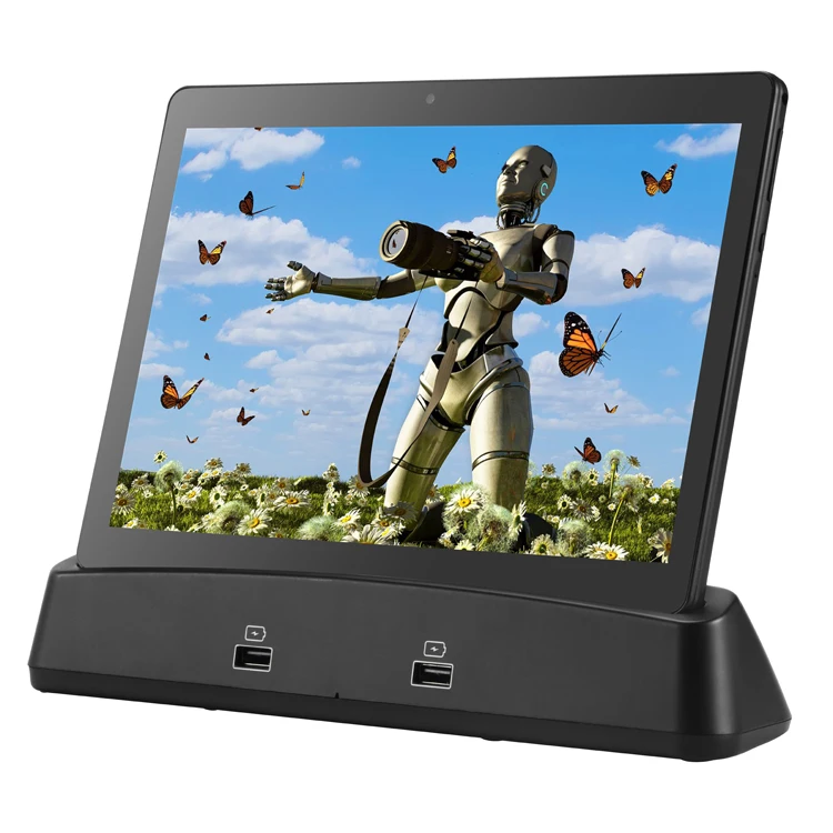 

oem 10 inch pos system mtk android tablet magnetic charging stand all in one pc tablet for hotel and restaurant