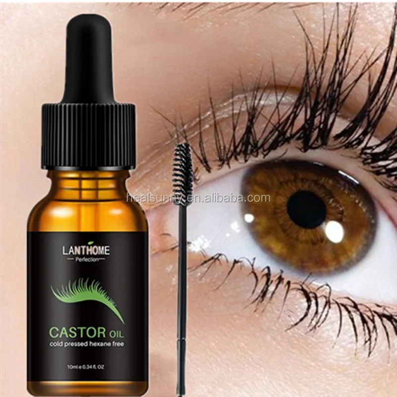 

100% Pure Organic Cold Pressed Private Label Black Castor Oil Refined Hair Growth Eyelashes Eyebrows Castor Oil