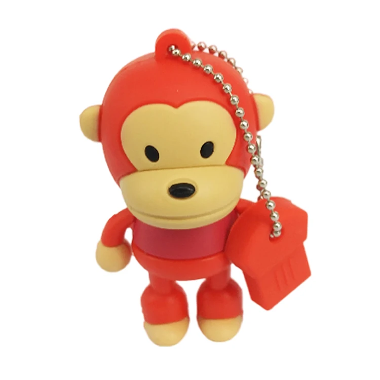 Wholesale Gift Cartoon Animal Memorias Pen Drive 2GB 4GB 8GB 16GB 32GB 64GB Monkey Memory Stick Usb Flash Drive Pendrive - ANKUX.COM