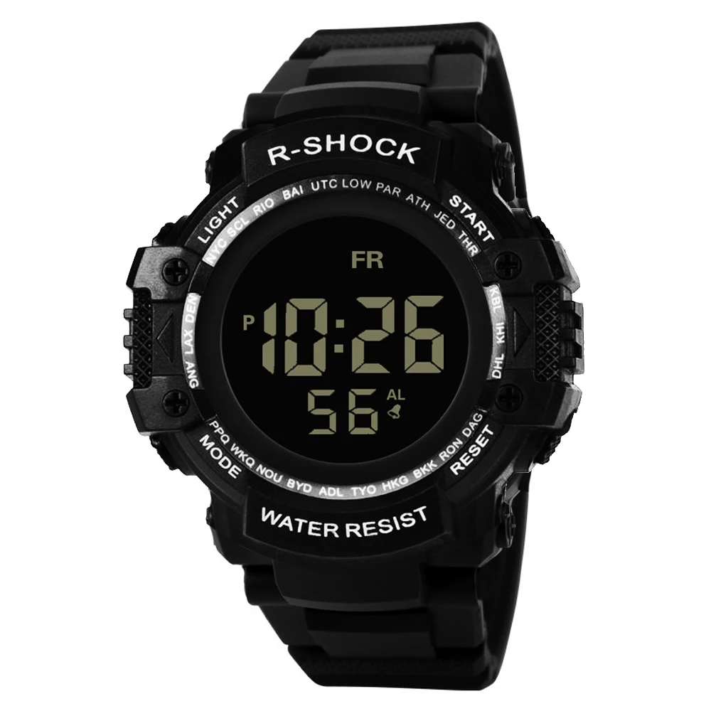 Digital Sports Wristwatch for Man Wholesale unisex Silicone Watches