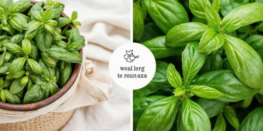 Homemade basil salt in a jar