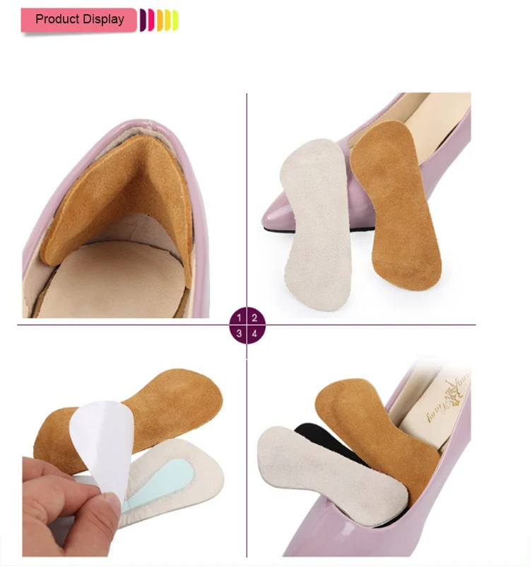 Lady Leather Shoe Heel Liner Protector,Grips Heel Liners Back Heel ...