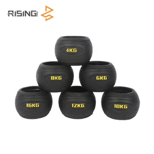 

Rising New kettlebell cast iron kettle bell set ballbell fatbell, Black