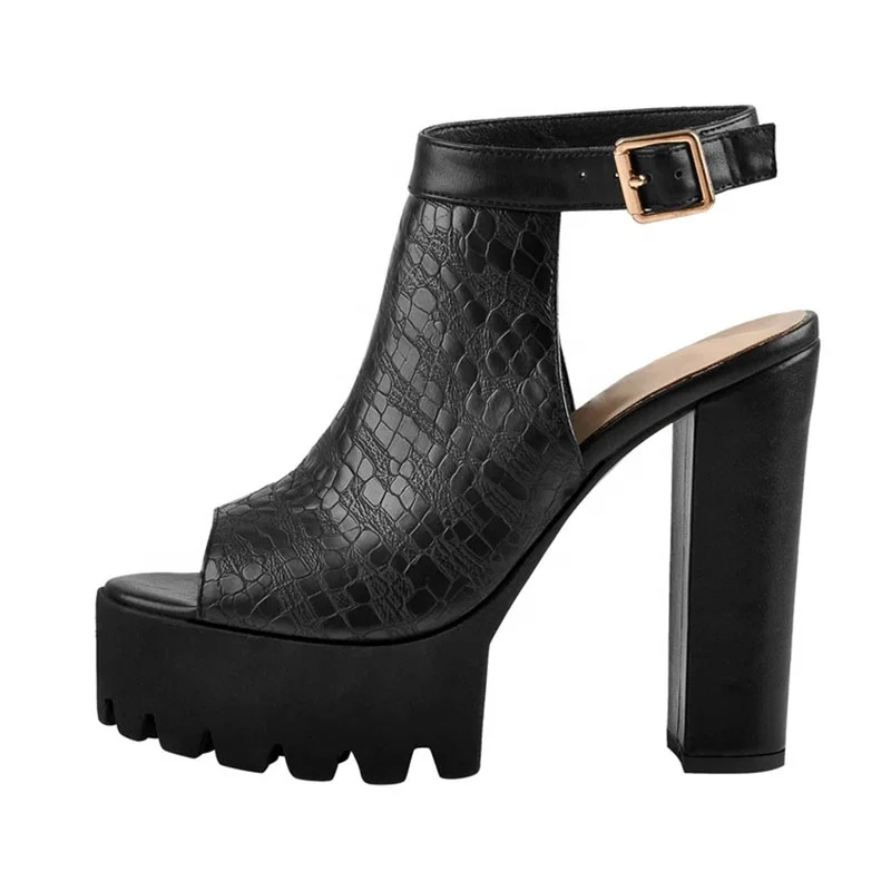 

Women's animal skin shoes platform leather sandals women