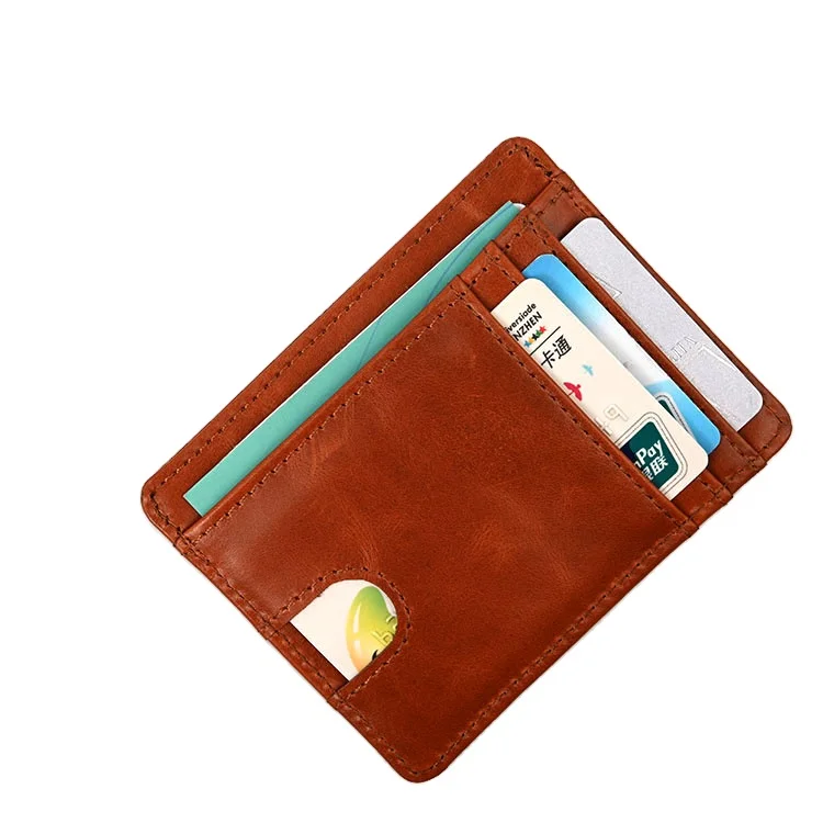 

Stylish Slim Handmade Wallet Genuine Leather Wallet With RFID Protection, Picture show or as your request