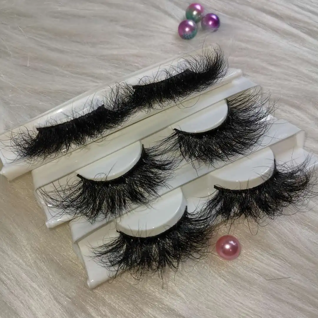 

Free Sample Custom Private Label 25mm Mink Lashes With Custom Eyelash Boxes Wholesale Full Dramatic Mink Eyelashes Vendor