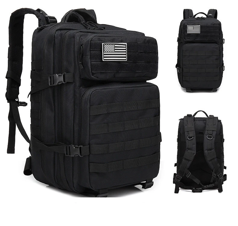 

45L Multicam Custom logo OEM Nylon Military 900D Waterproof Tactical Backpack Rucksack Molle Travelling Outdoor Army Backpack