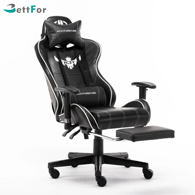 
Custom Logo PS4 Best computer gaming racing chair with footrest 