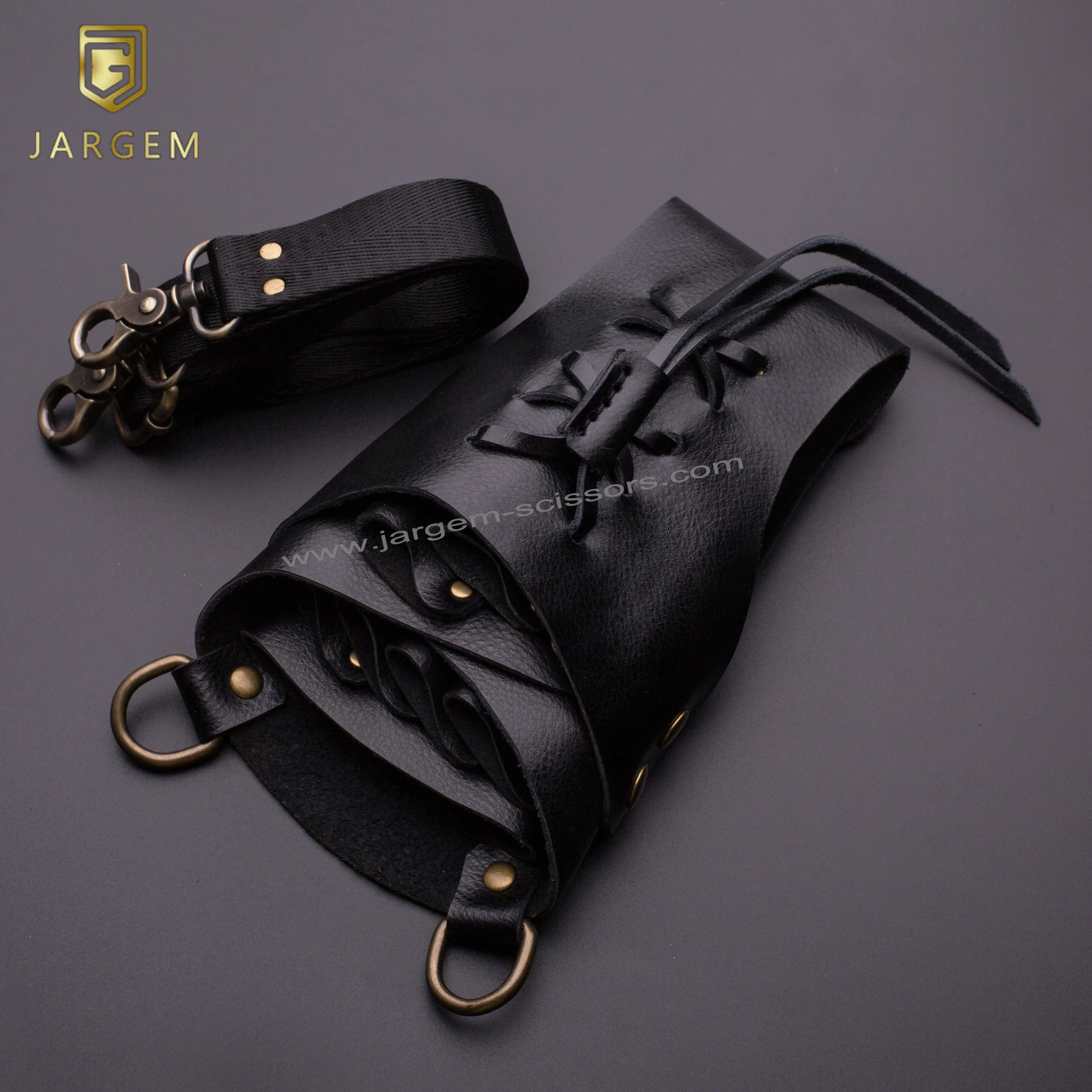 

Beauty salon hairdressing scissors pouch genuine leather hair scissors case, Optional