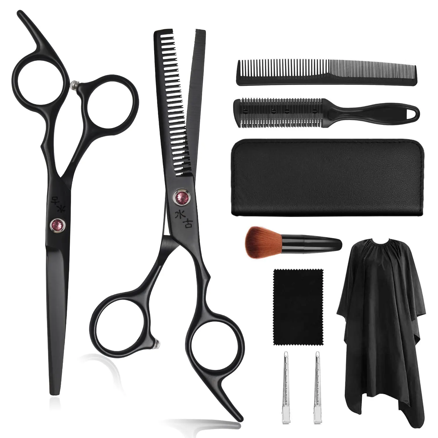 

Hot Selling Tijeras Hair Cutting Scissors Hair Scissors Professional Cheap Price Scissor Hair Cutting Kit, Black