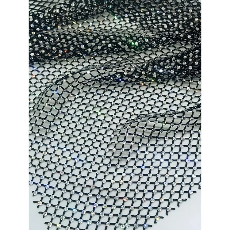 

Chinese products Elastic crystal diamond mesh rhinestone mesh