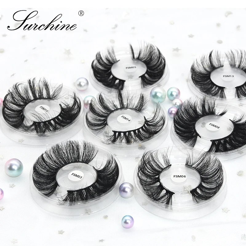 

custom trending 2021 fluffy furry dramatic 25 mm faux mink custom lashes cruelty free vegan new design eyelash only distributor, Colors can be customized to any color