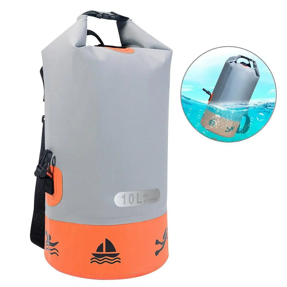 

China Suppliers Best Selling Products Camping Ipx 7 Waterproof Dry Bag Black Orange