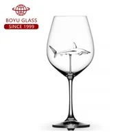 

Custom New Design Shark Wine Glass Cup And 720ml 25oz Crystal Wine Glass