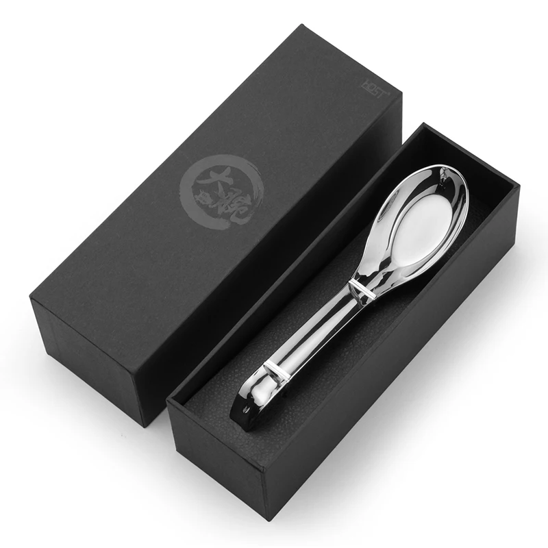 
Mirror Polish Metal Stainless Steel Flat Bottom Big Soup Spoon 