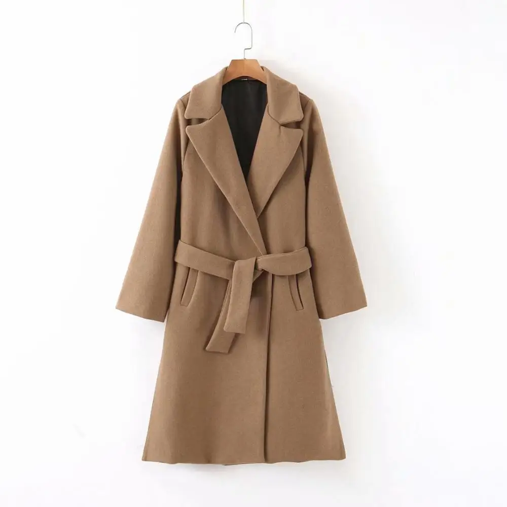 

2020 New Arrivals winter long coat double-sided female Cotton Blend women ladies coats