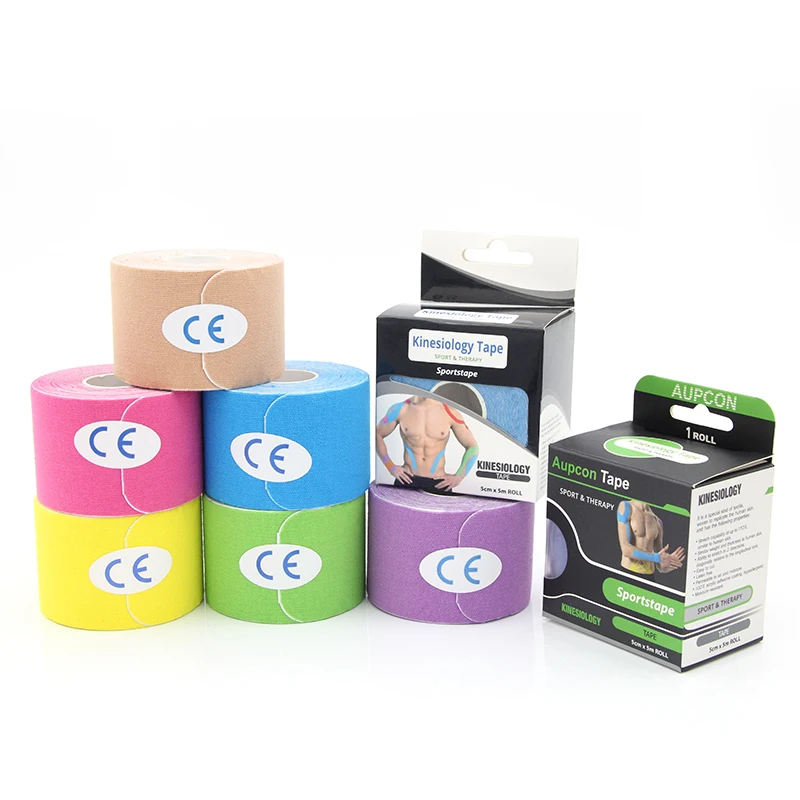 

Waterproof Kinesiology Tape CE Approved Athletic Sports Tape Kinesiotape with individual box