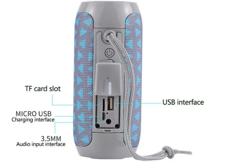 2020 new arrival stock available IPX6 waterproof 5*2 bass powered bluetooths speaker wireless speaker for outdoor mobile - ANKUX.COM