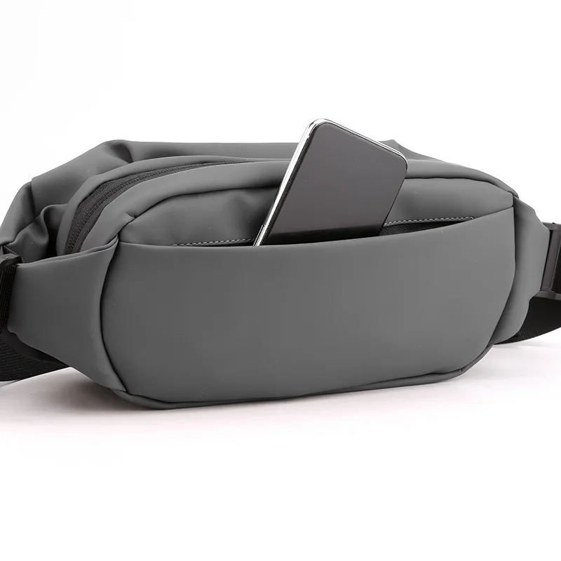 

Customized multi-functional large capacity casual shoulder cross-body bag outdoor running sports nylon waist bag, Black,army green,gray,navy blue