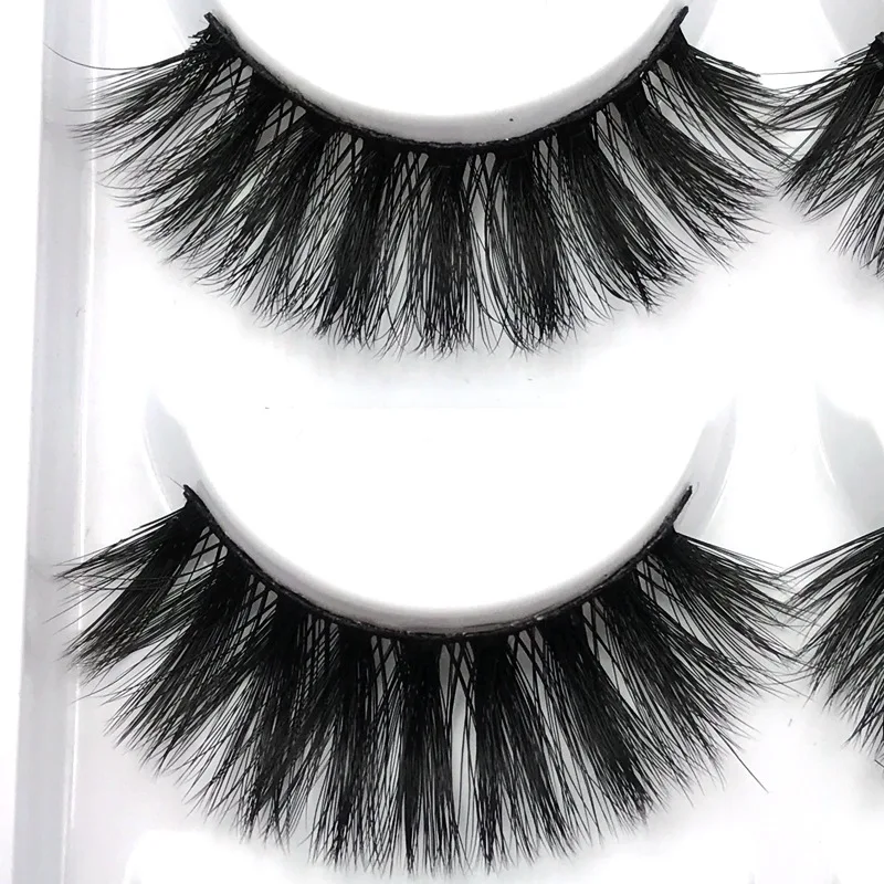

wholesale G800 series 16styles natural thick 3D false eyelashes 5 pair private label silk lashes packaging box