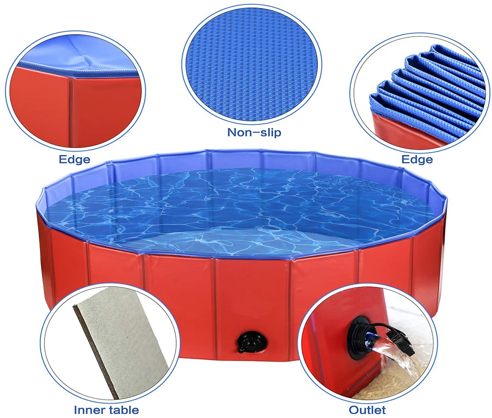 

Hot Sale Swimming Foldable Pet Pool Dog Folding Swimming Pool