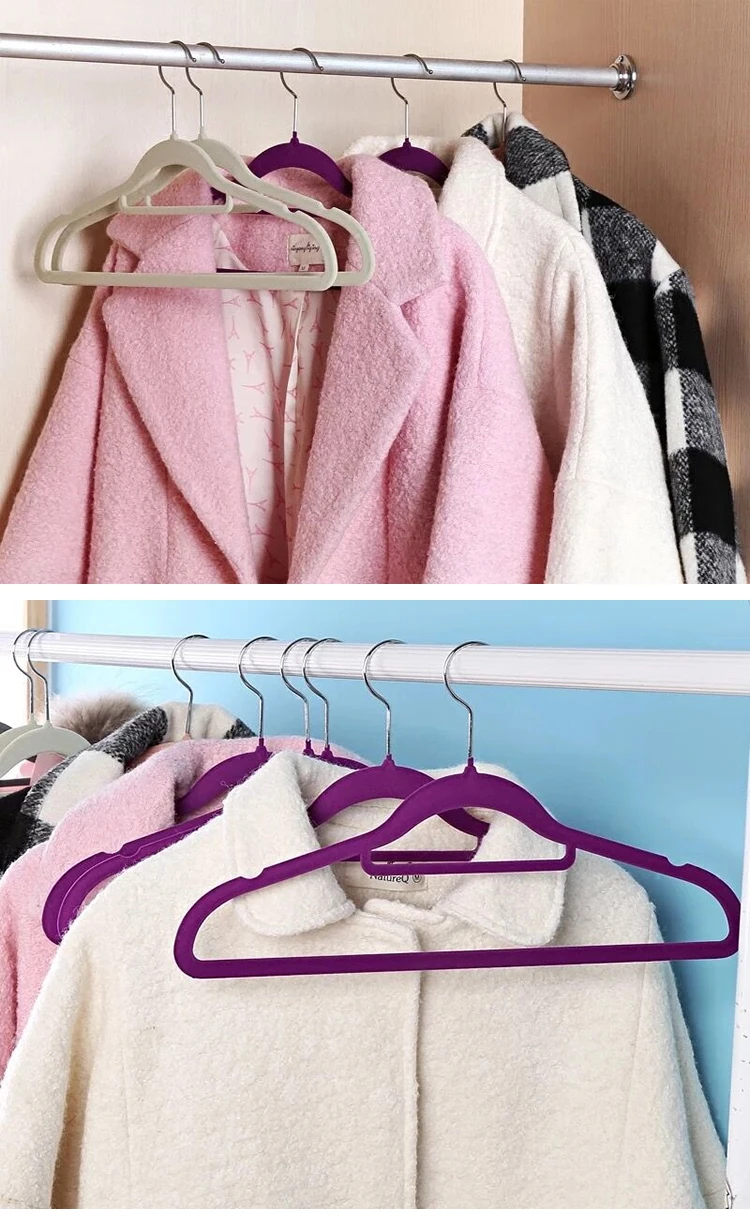 2020 new clothes hanger anti slip t shirt hanger, custom hanger with logo