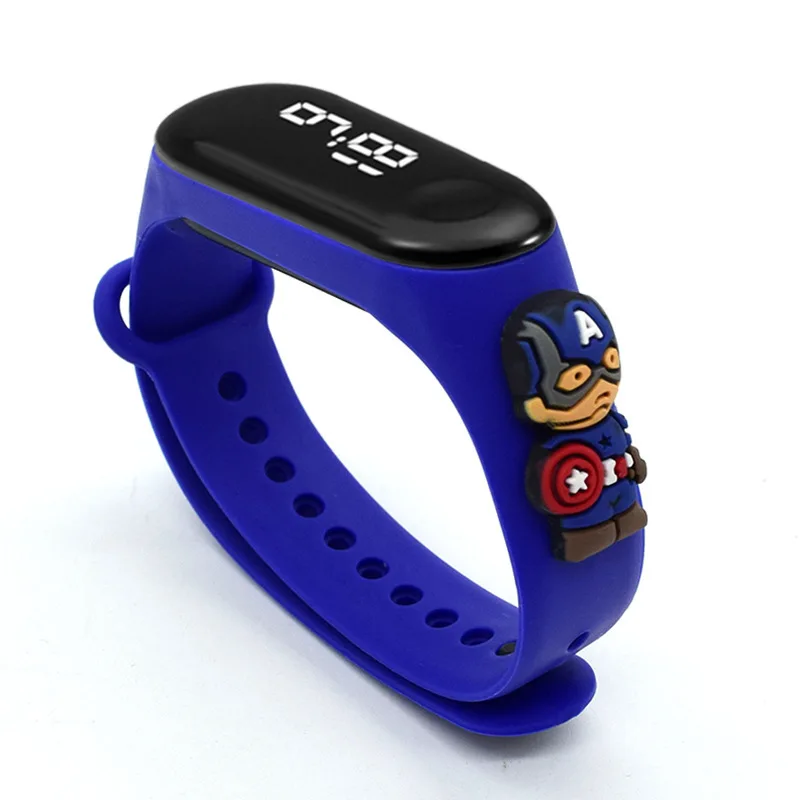 

Raymons Cheap Electronic Silicon Kids Gift Watch Saat Bracelet super man sport watches touch watch for year boy baby children, Customized colors