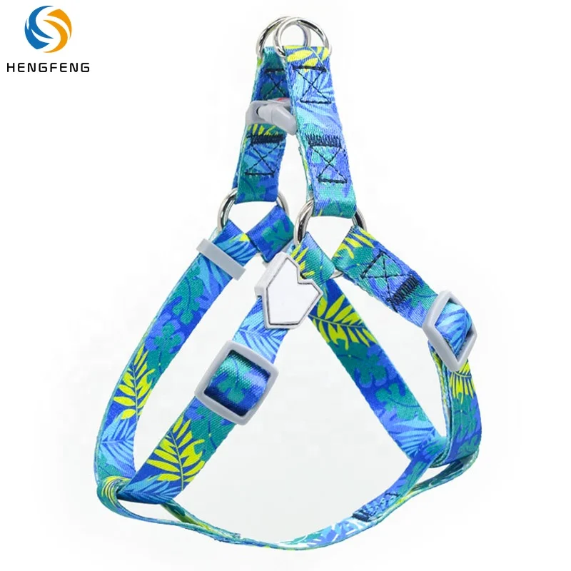 

wholesale Best selling pets products custom printing adjustable soft polyester pet dog harness, Picture show or custom color