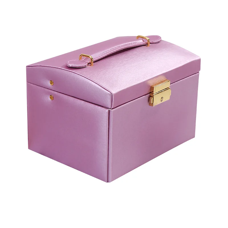 

Necklace Jewelry Box Travel Jewelry Box Solid Boxes For Jewelry Packing, Smooth pink/smooth purple/smooth red