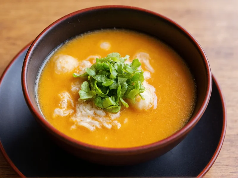 Perfectly balanced miso soup in ceramic bowl