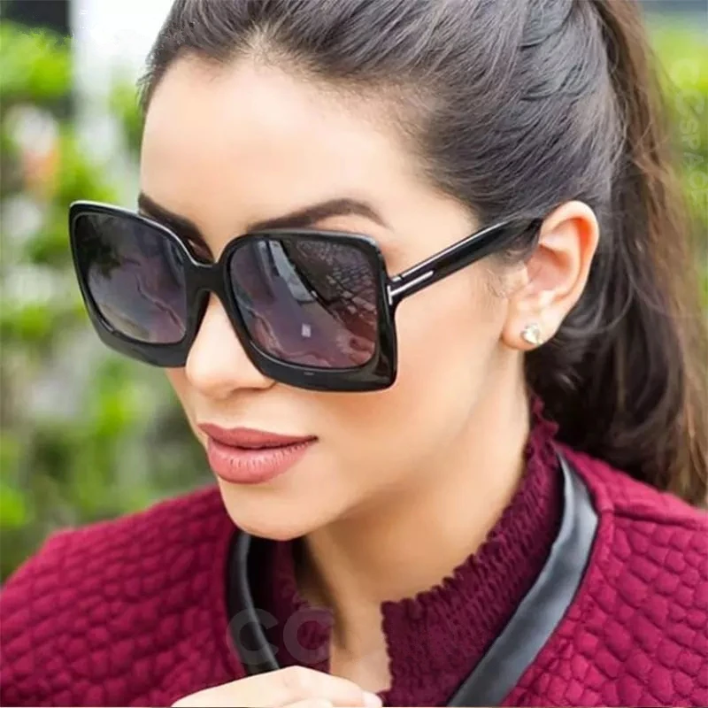 

China Vendor Luxury Designer Women Shades 2021 Vintage Oversized Square Brand Trendy Sunglasses Sun Glasses For Lady, Custom colors