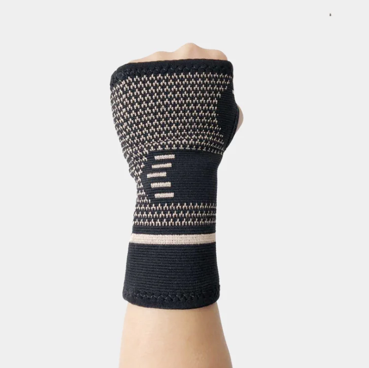 

Wrist Support Compression Sleeves Sports Gym Wrist Sprains Copper Infused Wrist Compression Sleeve Brace for Carpal Tunnel, Customized color