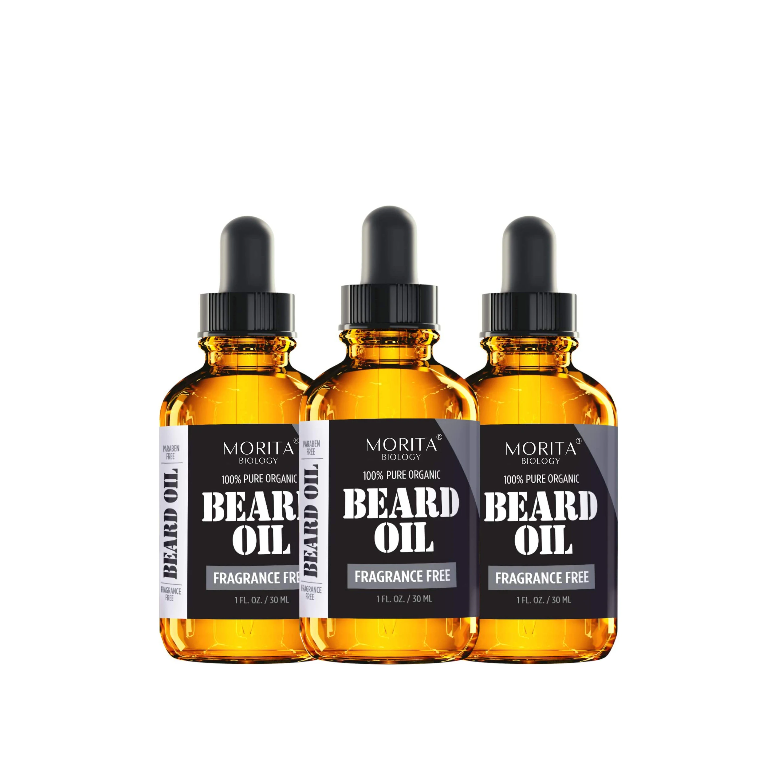 

OEM/ODM Custom Logo 100% Natural Organic Men Beard Oil Private Label Kit Set Growth Beard Oil